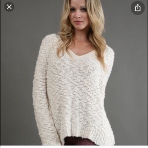 White free people sweater